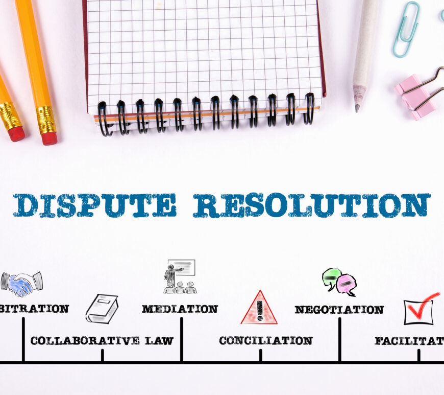 Dispute resolution, agreement and legally resolve problems conce